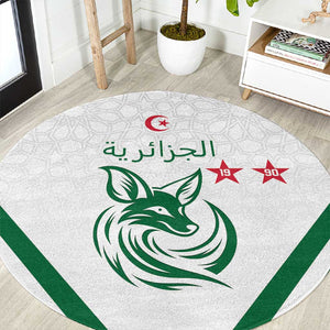 Algeria Football Round Carpet Go Champions - African Pride