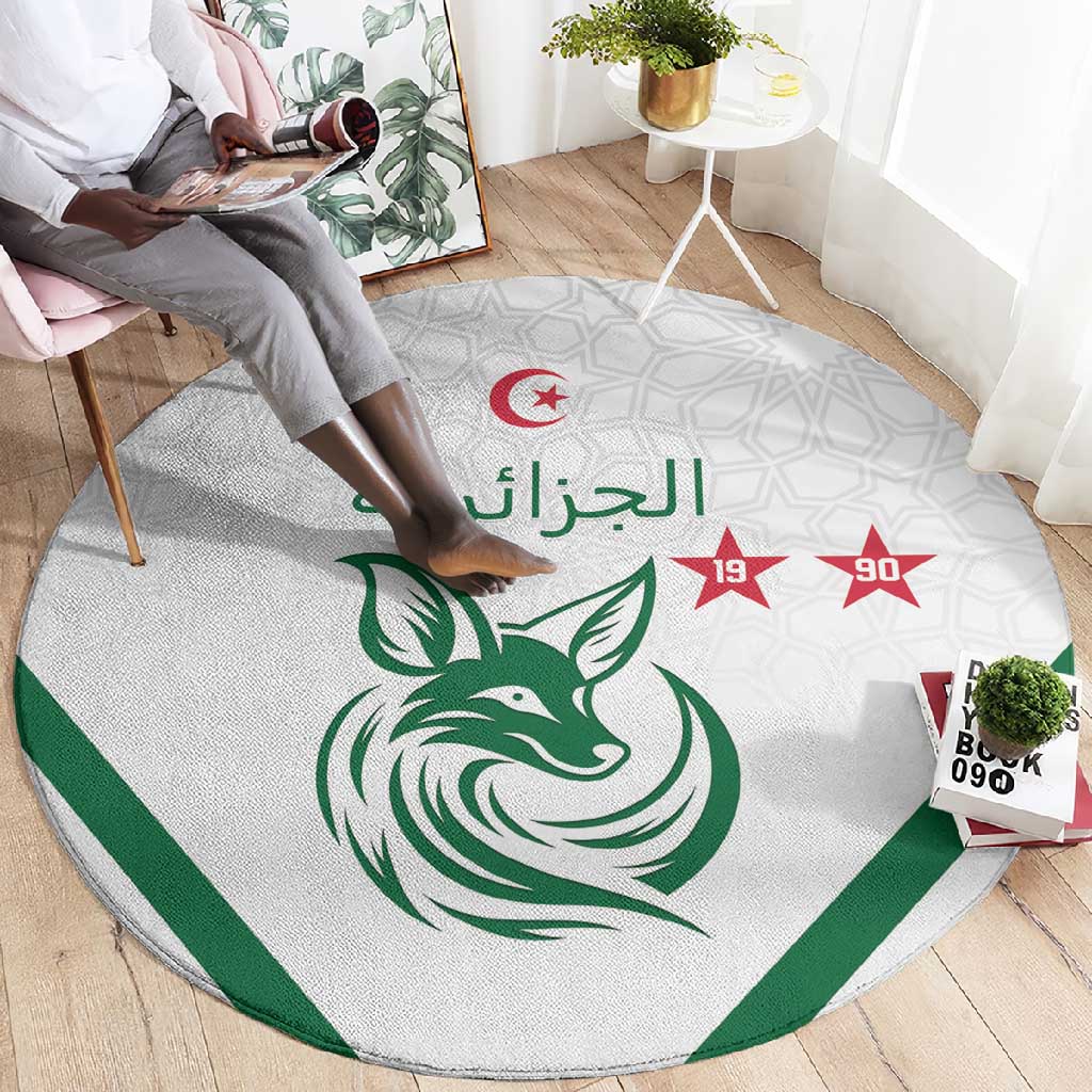 Algeria Football Round Carpet Go Champions - African Pride