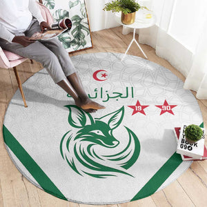 Algeria Football Round Carpet Go Champions - African Pride