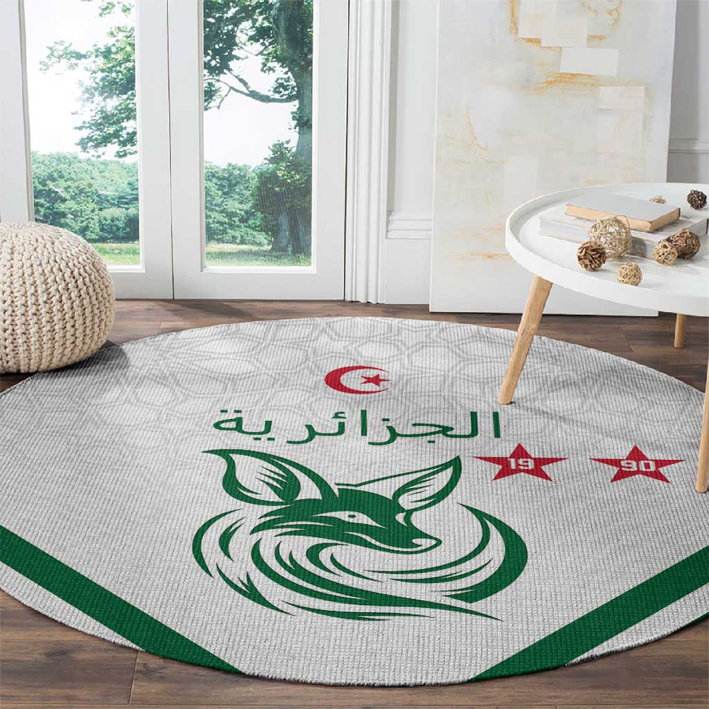 Algeria Football Round Carpet Go Champions - African Pride