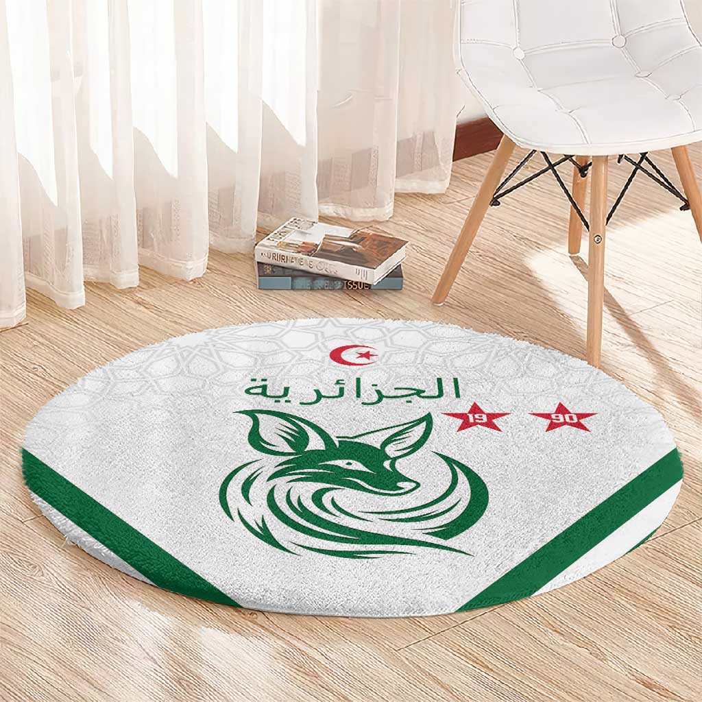 Algeria Football Round Carpet Go Champions - African Pride