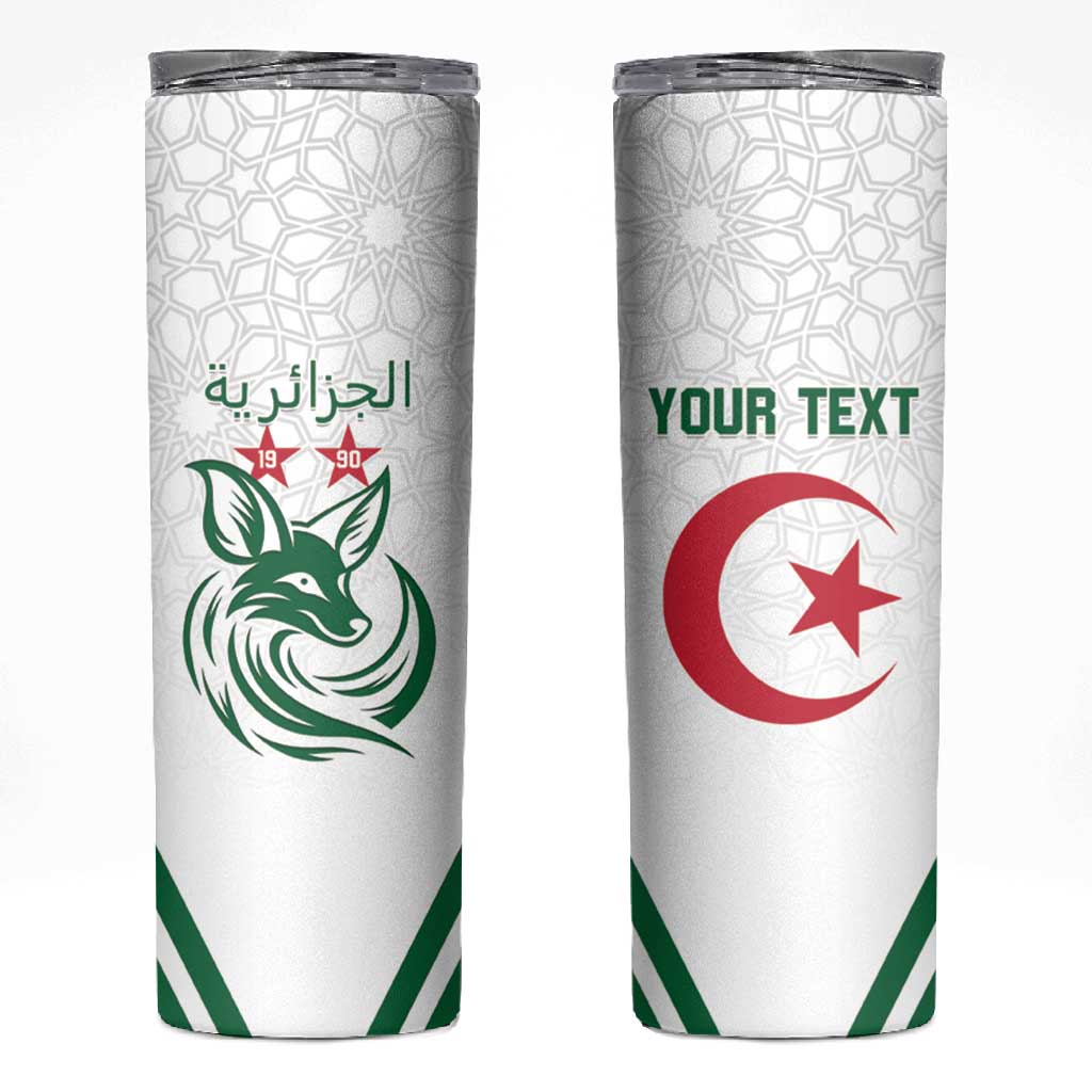 Algeria Football Custom Skinny Tumbler Go Champions - African Pride