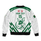 Algeria Football Custom Sleeve Zip Bomber Jacket Go Champions - African Pride