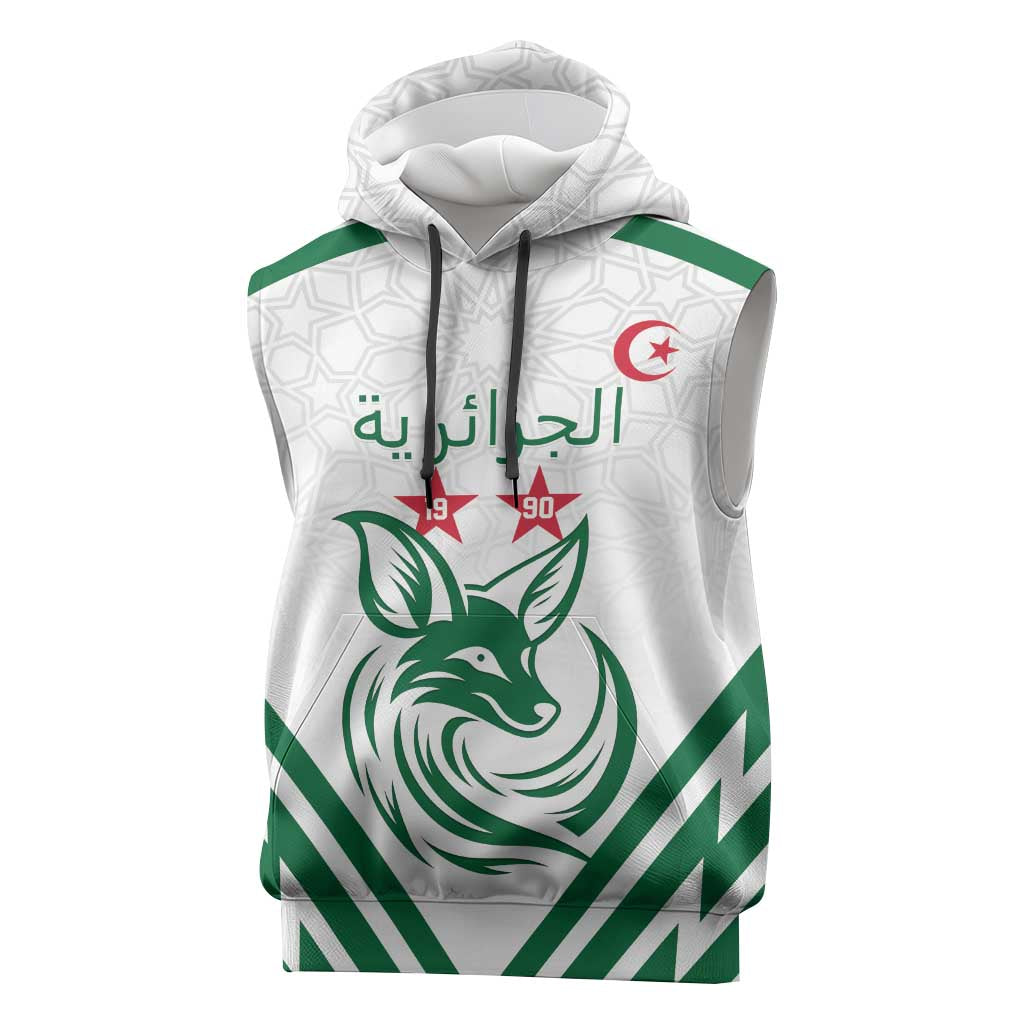 Algeria Football Custom Sleeveless Hoodie Go Champions - African Pride