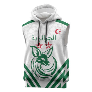 Algeria Football Custom Sleeveless Hoodie Go Champions - African Pride