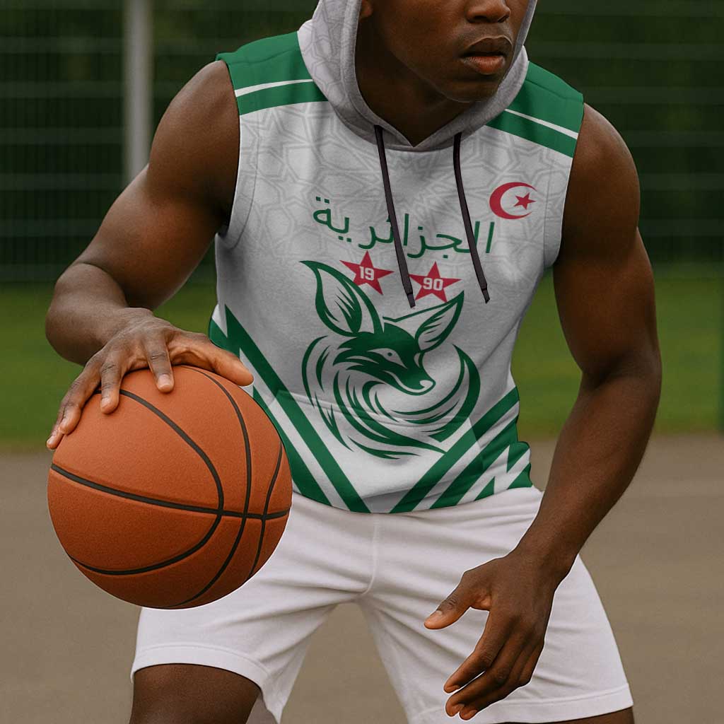 Algeria Football Custom Sleeveless Hoodie Go Champions - African Pride
