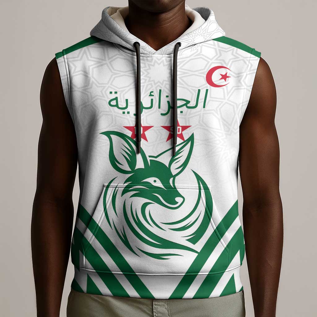 Algeria Football Custom Sleeveless Hoodie Go Champions - African Pride