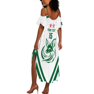 Algeria Football Custom Summer Maxi Dress Go Champions - African Pride