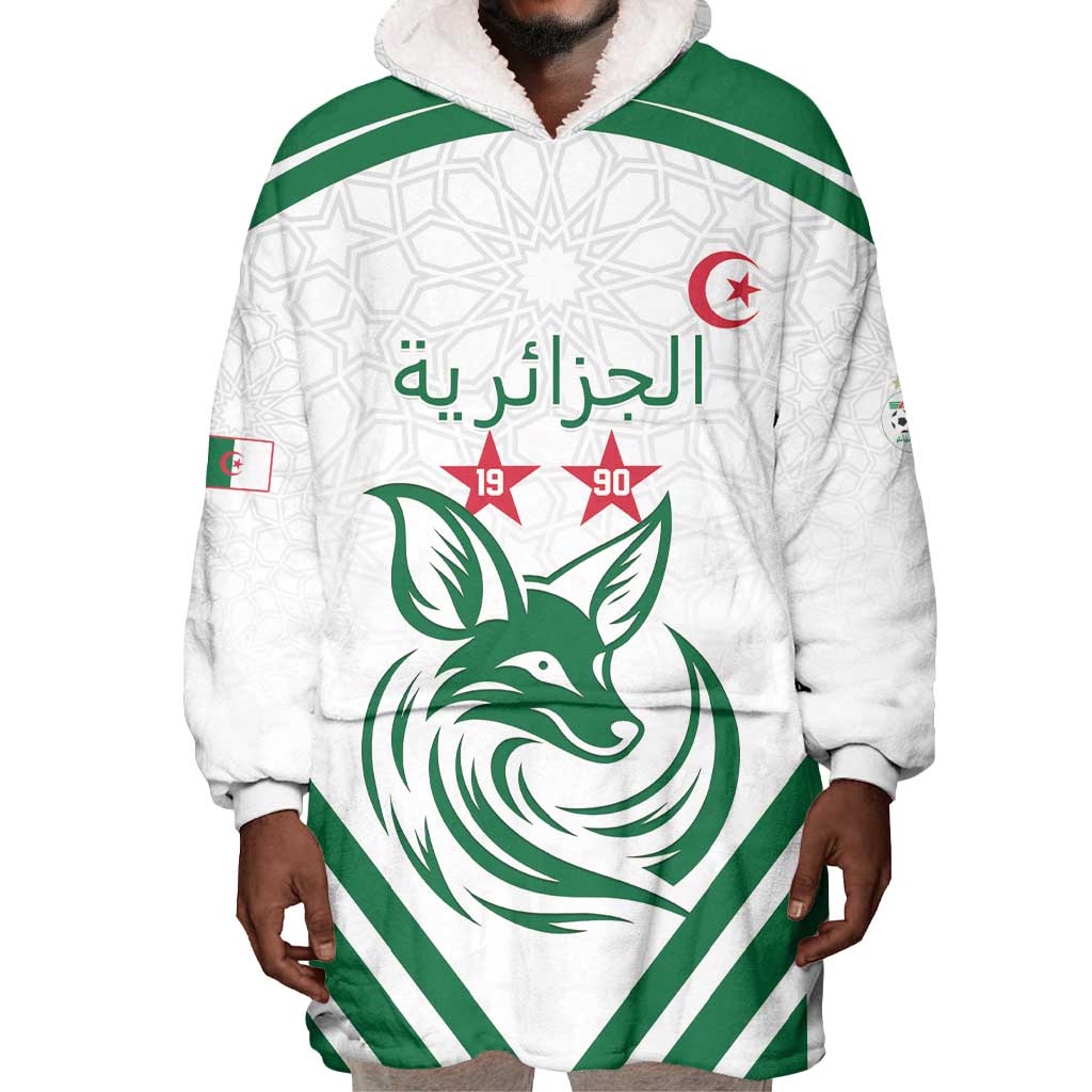 Algeria Football Custom Wearable Blanket Hoodie Go Champions - African Pride