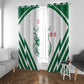 Algeria Football Window Curtain Go Champions - African Pride