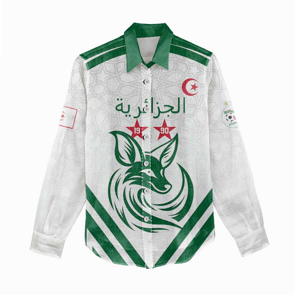 Algeria Football Custom Women Casual Shirt Go Champions - African Pride