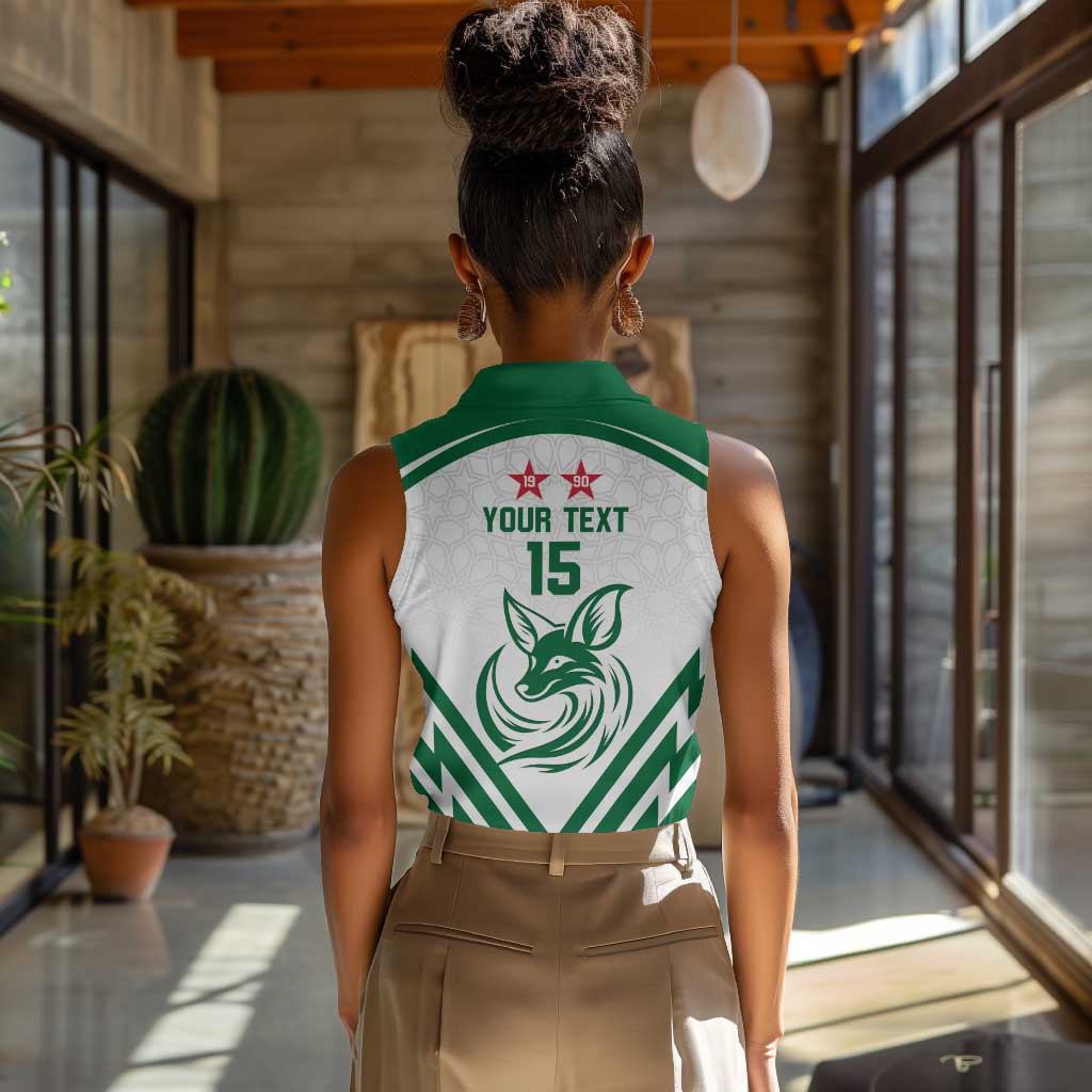 Algeria Football Custom Women Sleeveless Polo Shirt Go Champions - African Pride