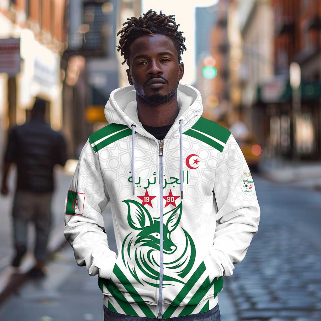 Algeria Football Custom Zip Hoodie Go Champions - African Pride