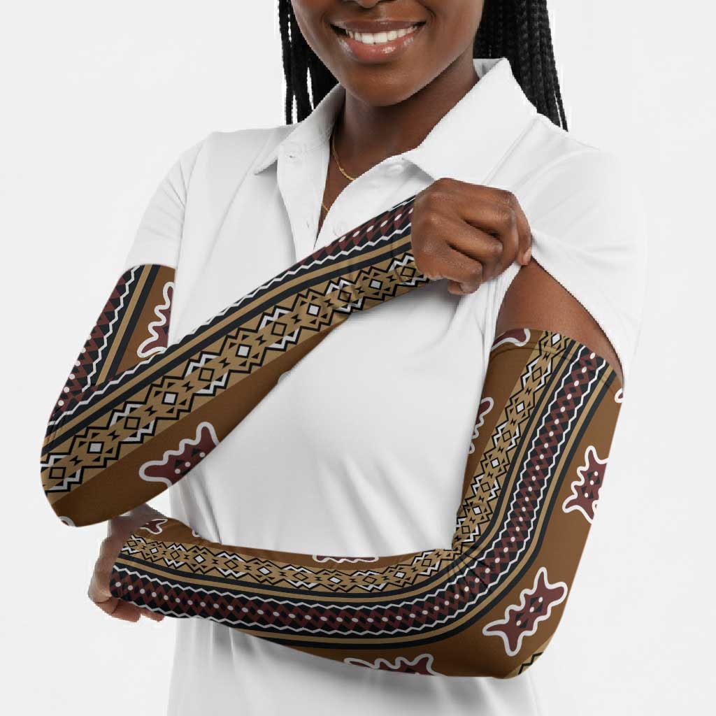 Mali Bologan Mud Cloth Pattern Arm Sleeves