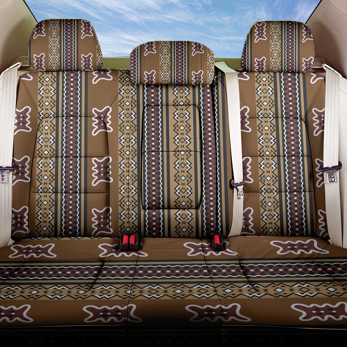 Mali Mud Cloth Back Car Seat Cover Traditional Bologan Pattern by ...