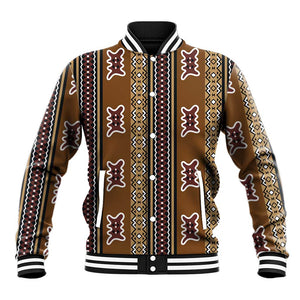 Mali Mud Cloth Baseball Jacket Traditional Bologan Pattern - African Pride
