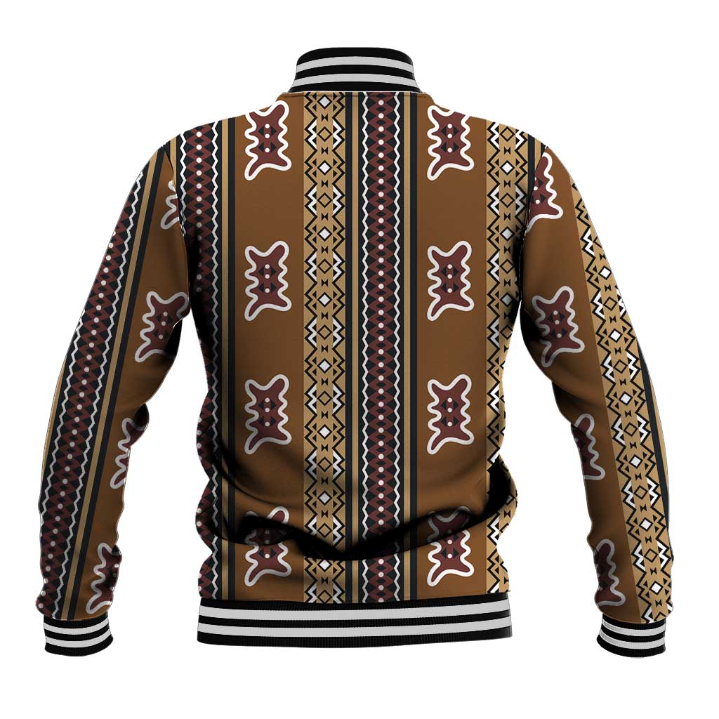 Mali Mud Cloth Baseball Jacket Traditional Bologan Pattern - African Pride