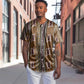 Mali Mud Cloth Baseball Jersey Traditional Bologan Pattern - African Pride