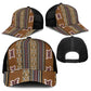Mali Mud Cloth Baseball Net Cap Traditional Bologan Pattern - African Pride