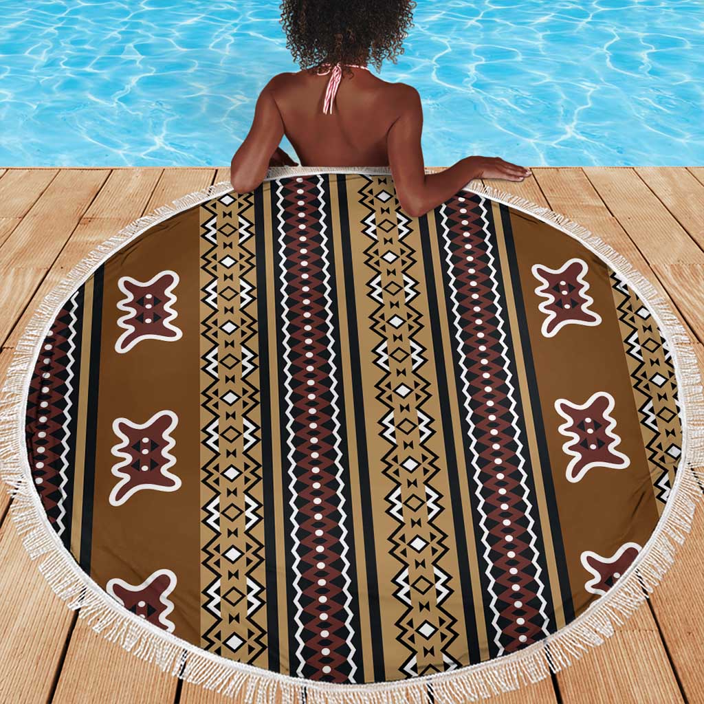 Mali Mud Cloth Beach Blanket Traditional Bologan Pattern - African Pride