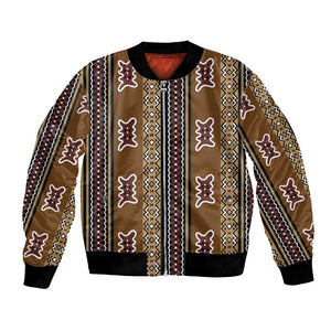 Mali Mud Cloth Bomber Jacket Traditional Bologan Pattern - African Pride