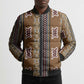 Mali Bologan Mud Cloth Pattern Bomber Puffer Jacket