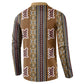 Mali Bologan Mud Cloth Pattern Button Sweatshirt