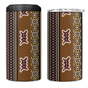 Mali Mud Cloth 4 in 1 Can Cooler Tumbler Traditional Bologan Pattern - African Pride