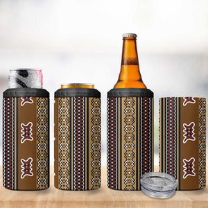 Mali Mud Cloth 4 in 1 Can Cooler Tumbler Traditional Bologan Pattern - African Pride