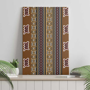 Mali Mud Cloth Canvas Wall Art Traditional Bologan Pattern - African Pride