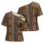 Mali Bologan Mud Cloth Pattern Cross Shoulder Shirt