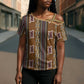 Mali Bologan Mud Cloth Pattern Cross Shoulder Shirt