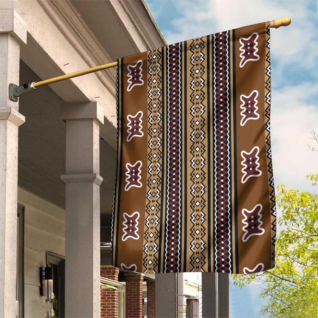 Mali Mud Cloth Garden Flag Traditional Bologan Pattern by African Pride