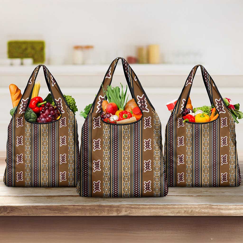 Mali Mud Cloth Grocery Bag Traditional Bologan Pattern - African Pride