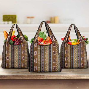 Mali Mud Cloth Grocery Bag Traditional Bologan Pattern - African Pride