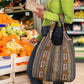 Mali Mud Cloth Grocery Bag Traditional Bologan Pattern - African Pride