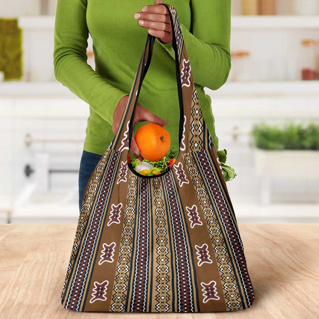 Mali Mud Cloth Grocery Bag Traditional Bologan Pattern - African Pride