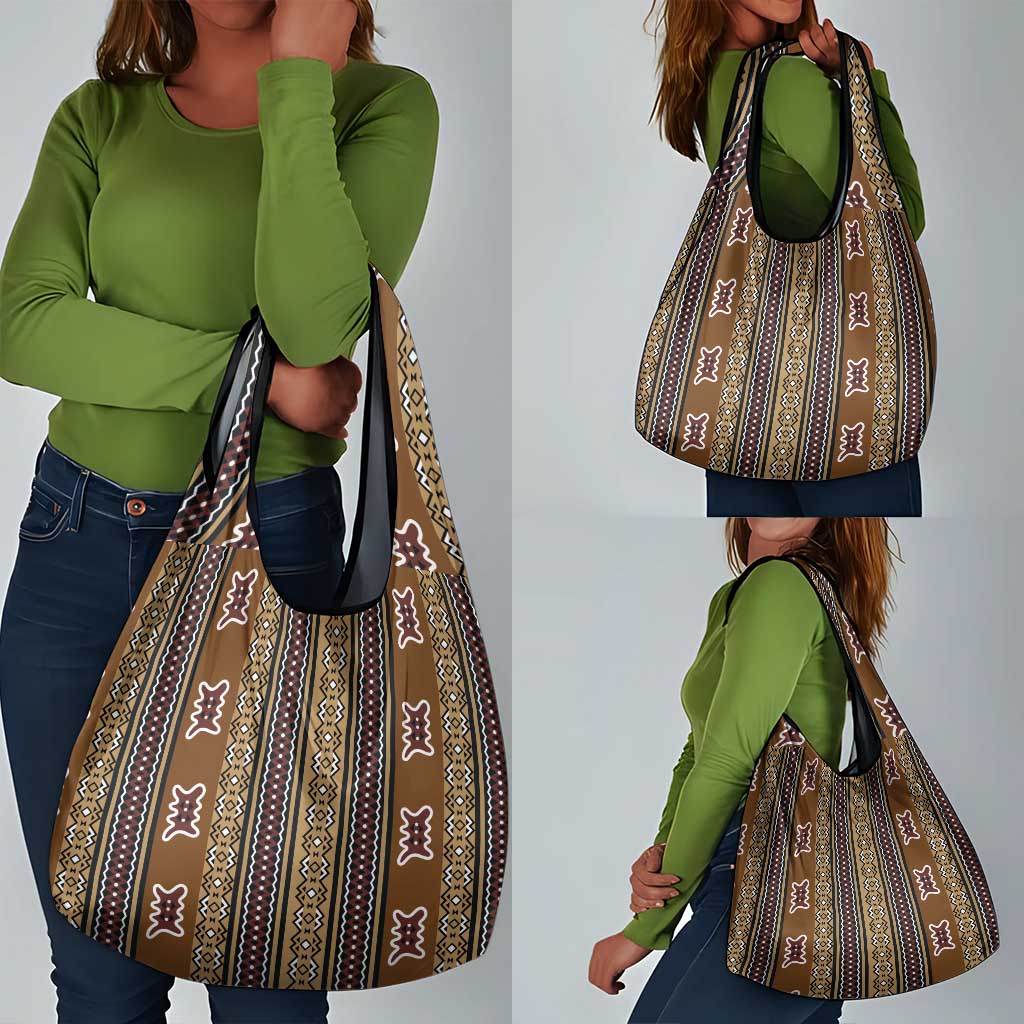 Mali Mud Cloth Grocery Bag Traditional Bologan Pattern - African Pride