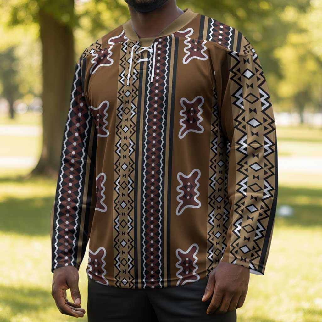 Mali Bologan Mud Cloth Pattern Hockey Jersey