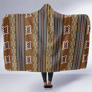 Mali Mud Cloth Hooded Blanket Traditional Bologan Pattern - African Pride