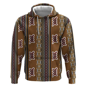 Mali Mud Cloth Hoodie Traditional Bologan Pattern - African Pride