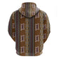 Mali Mud Cloth Hoodie Traditional Bologan Pattern - African Pride
