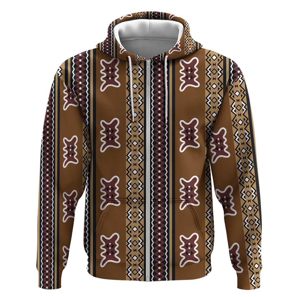 Mali Mud Cloth Hoodie Traditional Bologan Pattern - African Pride