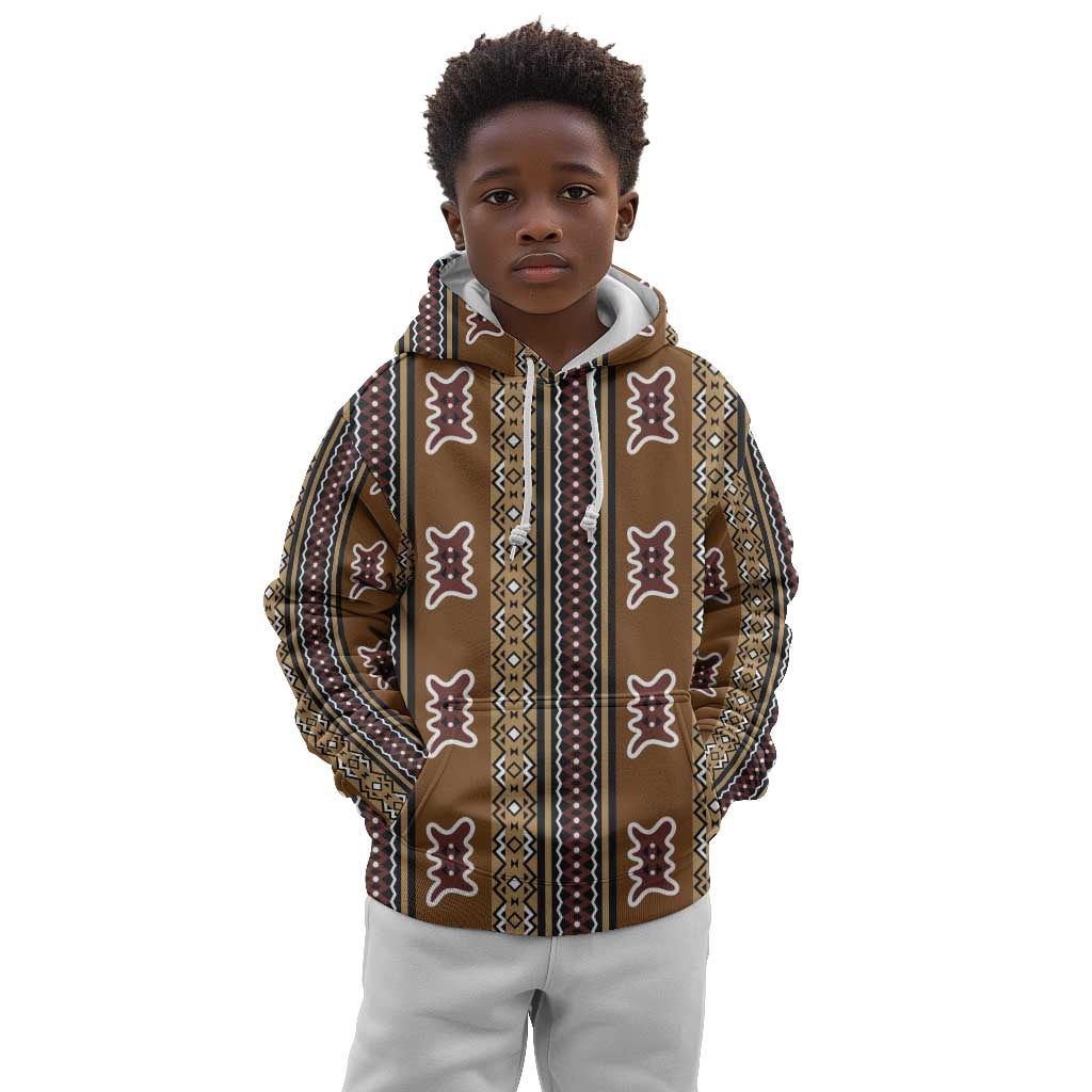 Mali Mud Cloth Kid Hoodie Traditional Bologan Pattern by African Pride