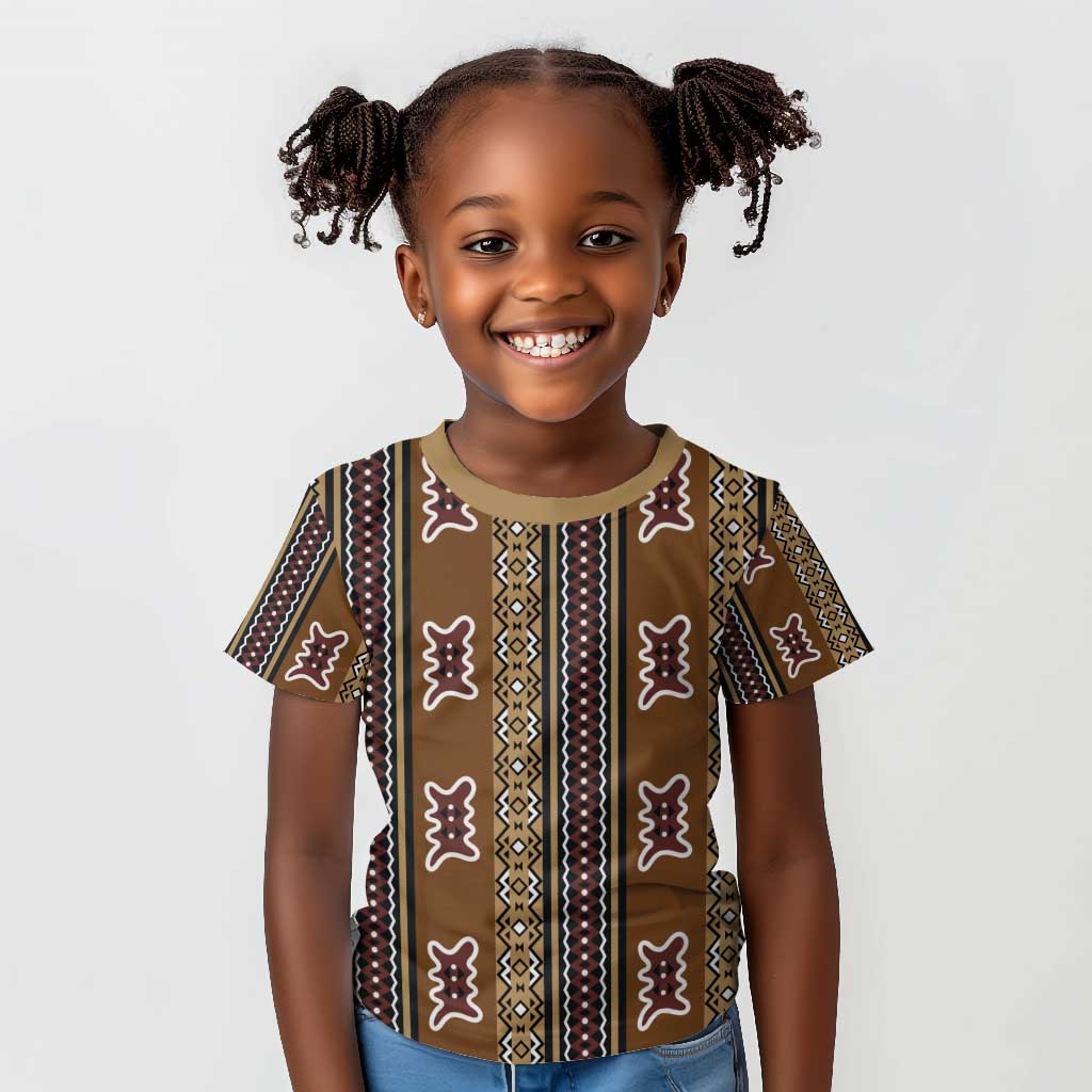 Mali Mud Cloth Kid T shirt Traditional Bologan Pattern by African Pride