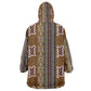 Mali Mud Cloth Kid Wearable Blanket Hoodie Traditional Bologan Pattern - African Pride