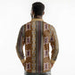 Mali Mud Cloth Long Sleeve Polo Shirt Traditional Bologan Pattern - African Pride