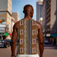 Mali Mud Cloth Men Tank Top Traditional Bologan Pattern - African Pride