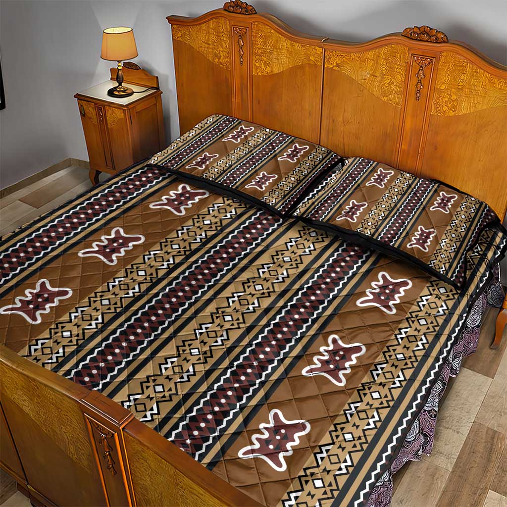 Mali Mud Cloth Quilt Bed Set Traditional Bologan Pattern - African Pride