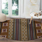 Mali Mud Cloth Round Carpet Traditional Bologan Pattern - African Pride